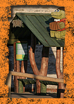 Krokodill Gena - K�ru raudteepeatus - rongiootepaviljon